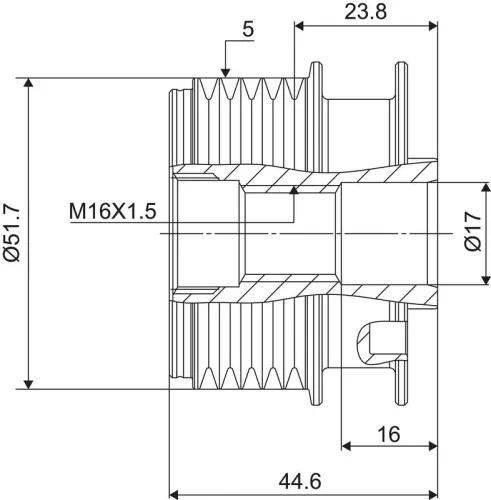VALEO Alternator Freewheel Clutch (588083)
