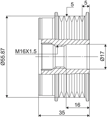 VALEO Alternator Freewheel Clutch (588051)