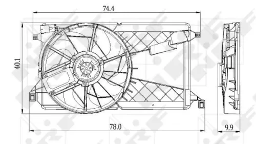 NRF Fan, engine cooling (47291)