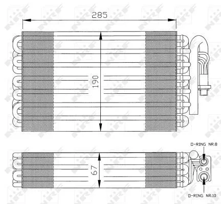 NRF Evaporator, air conditioning (36026)