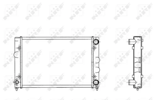 NRF Radiator, engine cooling (509505)
