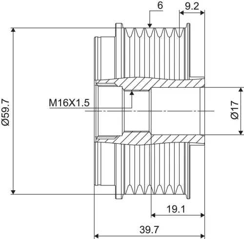 VALEO Alternator Freewheel Clutch (588021)