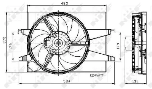 NRF Fan, engine cooling (47007)