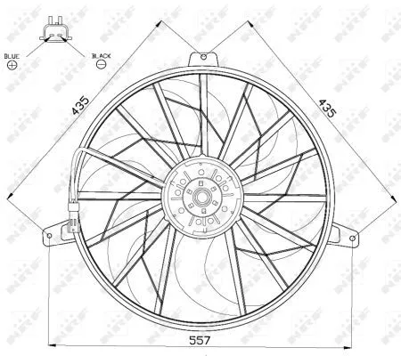 NRF Fan, engine cooling (47524)