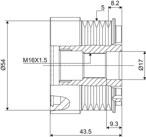 VALEO Alternator Freewheel Clutch (588007)
