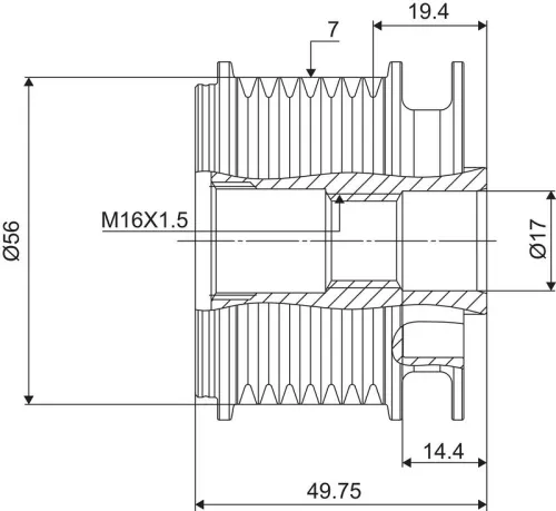 VALEO Alternator Freewheel Clutch (588052)