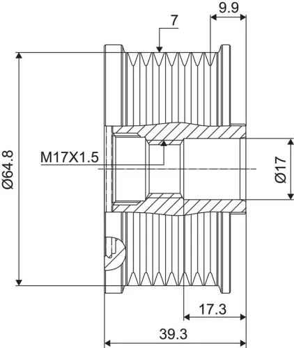 VALEO Alternator Freewheel Clutch (588069)
