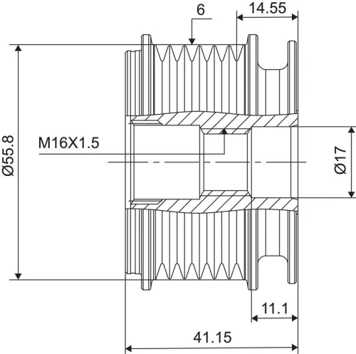 VALEO Alternator Freewheel Clutch (588001)