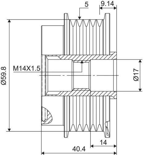 VALEO Alternator Freewheel Clutch (588115)