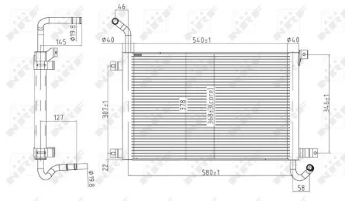 NRF Radiator, engine cooling (50144)
