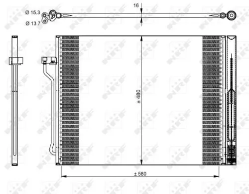 NRF Condenser, air conditioning (350325)