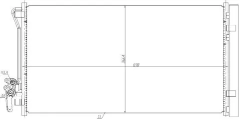 NRF Condenser, air conditioning (350479)