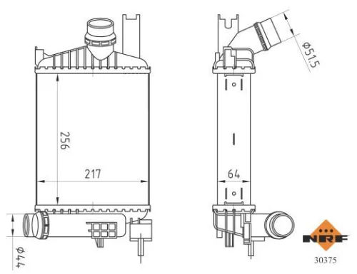 NRF Charge Air Cooler (30375)