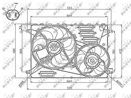 NRF Fan, engine cooling (47755)