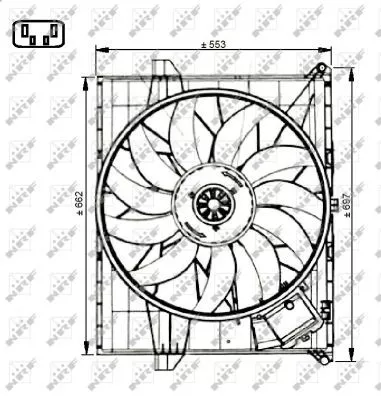 NRF Fan, engine cooling (47731)