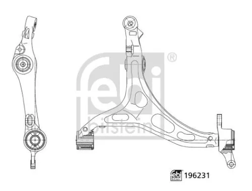 Control/Trailing Arm, wheel suspension