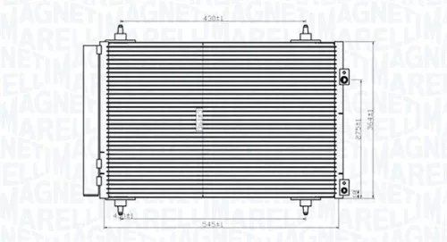 MAGNETI MARELLI Condenser, air conditioning (350203820000)