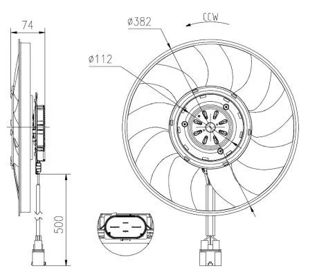 NRF Fan, engine cooling (47919)