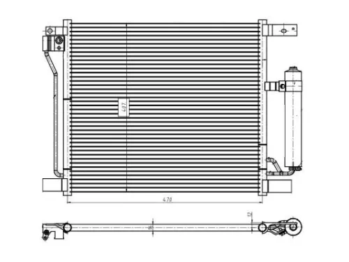 NRF Condenser, air conditioning (350422)