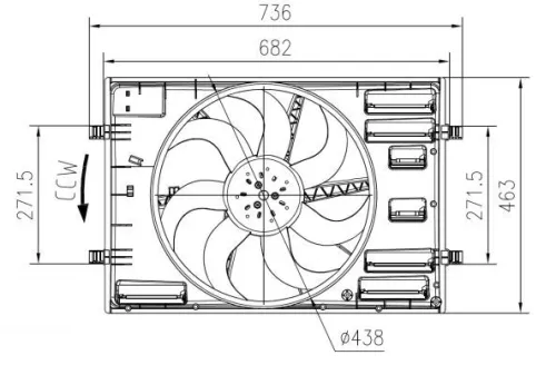 NRF Fan, engine cooling (47916)