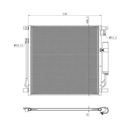 NRF Condenser, air conditioning (350502)