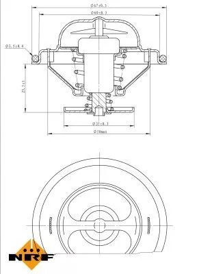 NRF Thermostat, coolant (725071)
