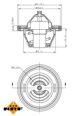 NRF Thermostat, coolant (725154)