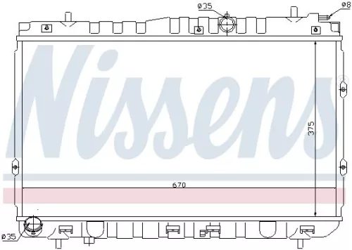 NISSENS Radiator, engine cooling (66681)