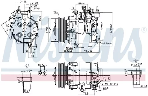 NISSENS Compressor, air conditioning (890167)