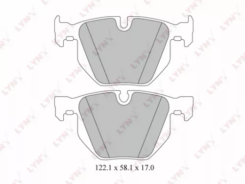 Disc brake pads, rear