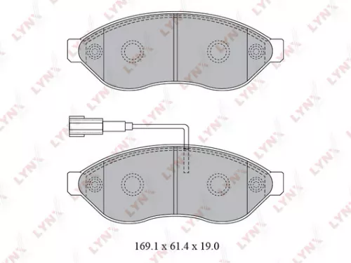Disc brake pads, front