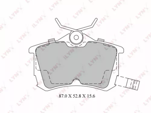 LYNXAUTO Disc brake pads, rear (BD-3425)