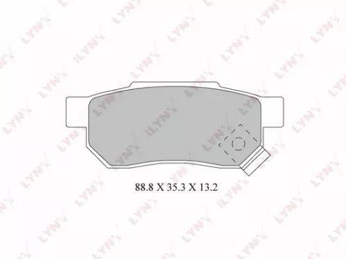 LYNXAUTO Disc brake pads, rear (BD-3428)