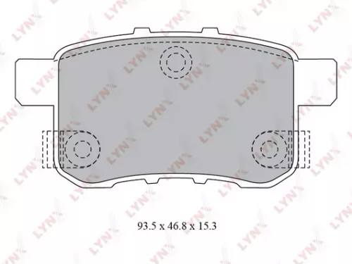 Disc brake pads, rear