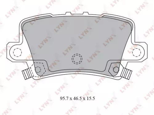LYNXAUTO Disc brake pads, rear (BD-3432)