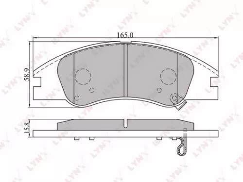 Disc brake pads, front