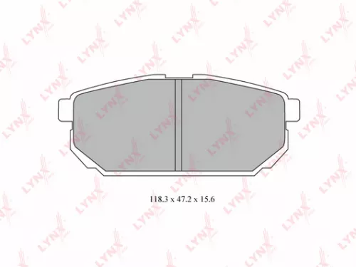 Disc brake pads, rear