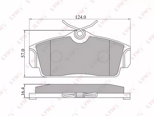 Disc brake pads, front