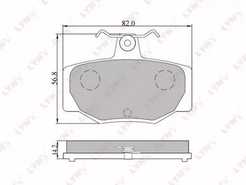 Disc brake pads, rear
