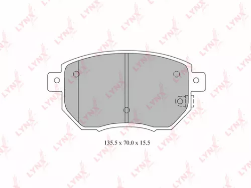 Disc brake pads, front