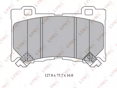 Disc brake pads, front
