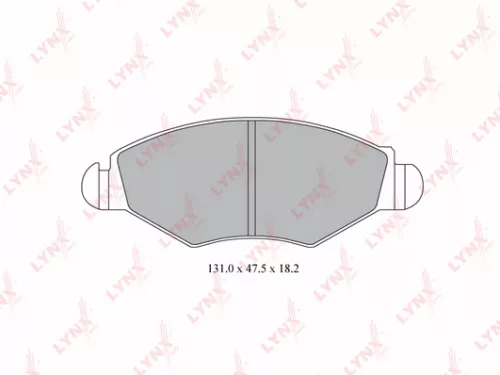 Disc brake pads, front