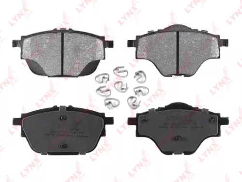 Disc brake pads, rear