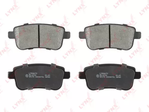 Disc brake pads, rear