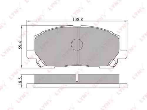 Disc brake pads, front