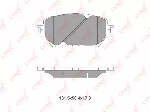 Disc brake pads, front