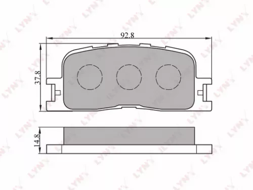 Disc brake pads, rear