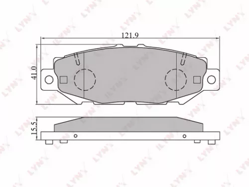 Disc brake pads, rear