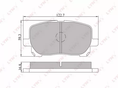 Disc brake pads, front