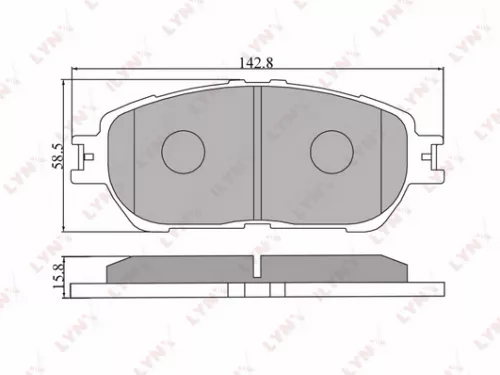 Disc brake pads, front